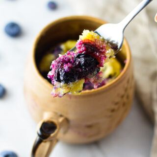 Blueberry Muffin Mug Cake