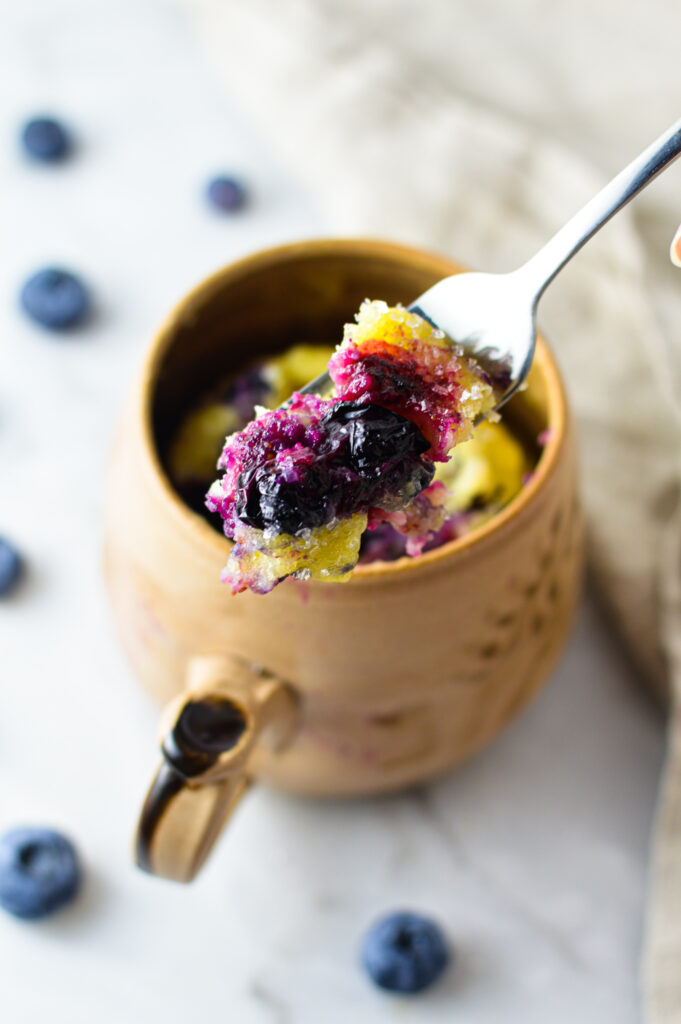 Blueberry Muffin Mug Cake