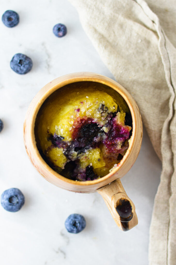 Blueberry Muffin Mug Cake