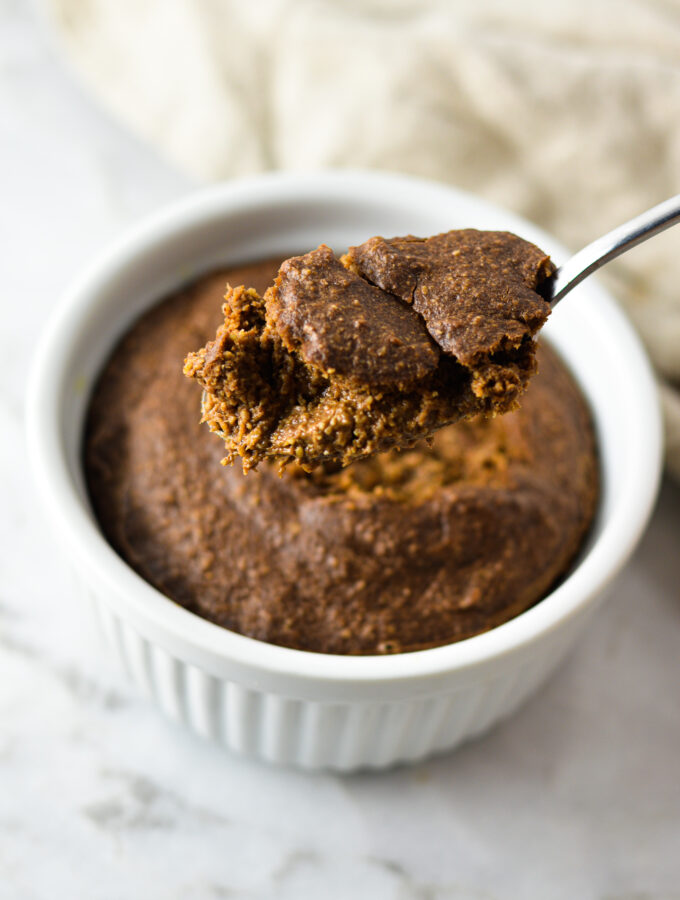 Chocolate Almond Butter Blended Baked Oats