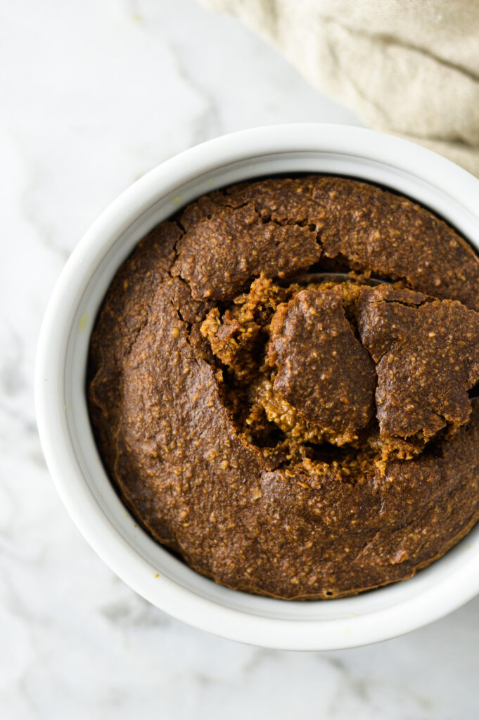 Chocolate Almond Butter Blended Baked Oats