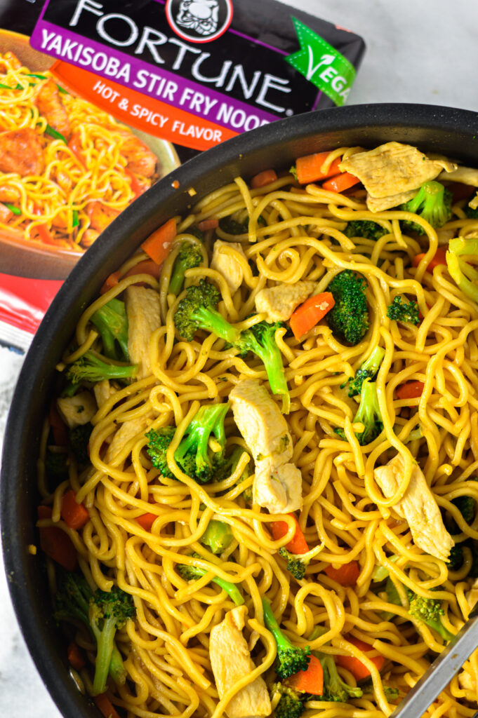 Easy Hot and Spicy Noodle Stir Fry