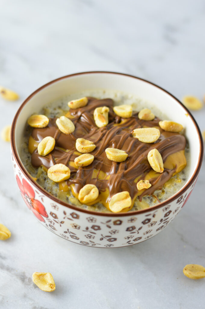 Peanut Butter Nutella Oatmeal