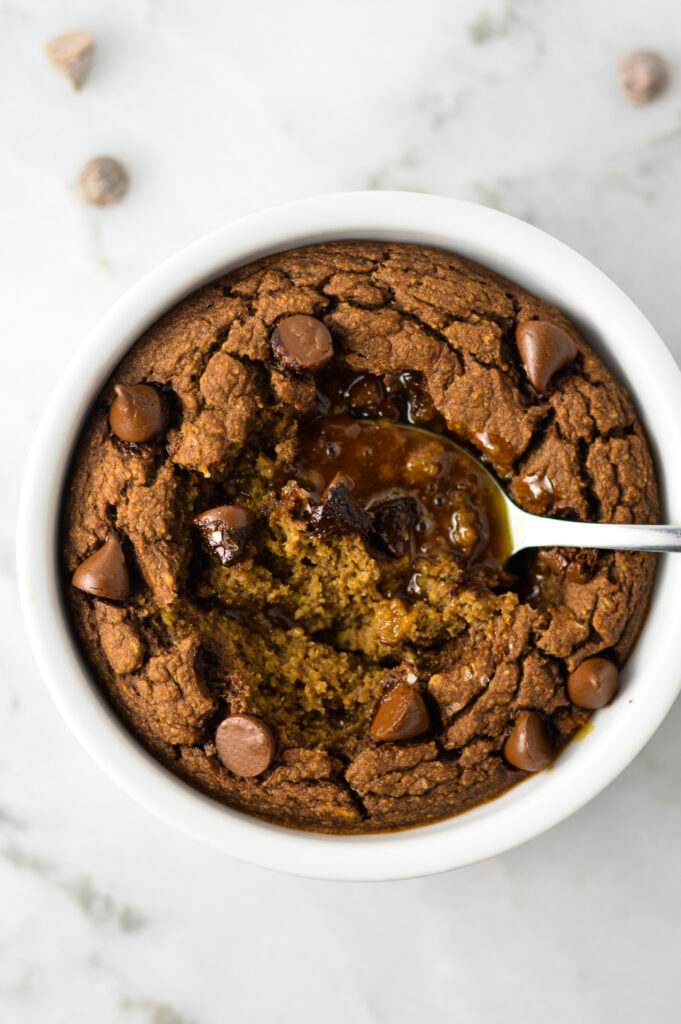 Salted Caramel Chocolate Blended Baked Oats