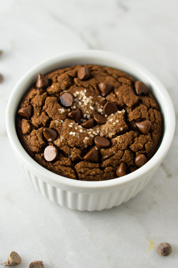 Salted Caramel Chocolate Blended Baked Oats