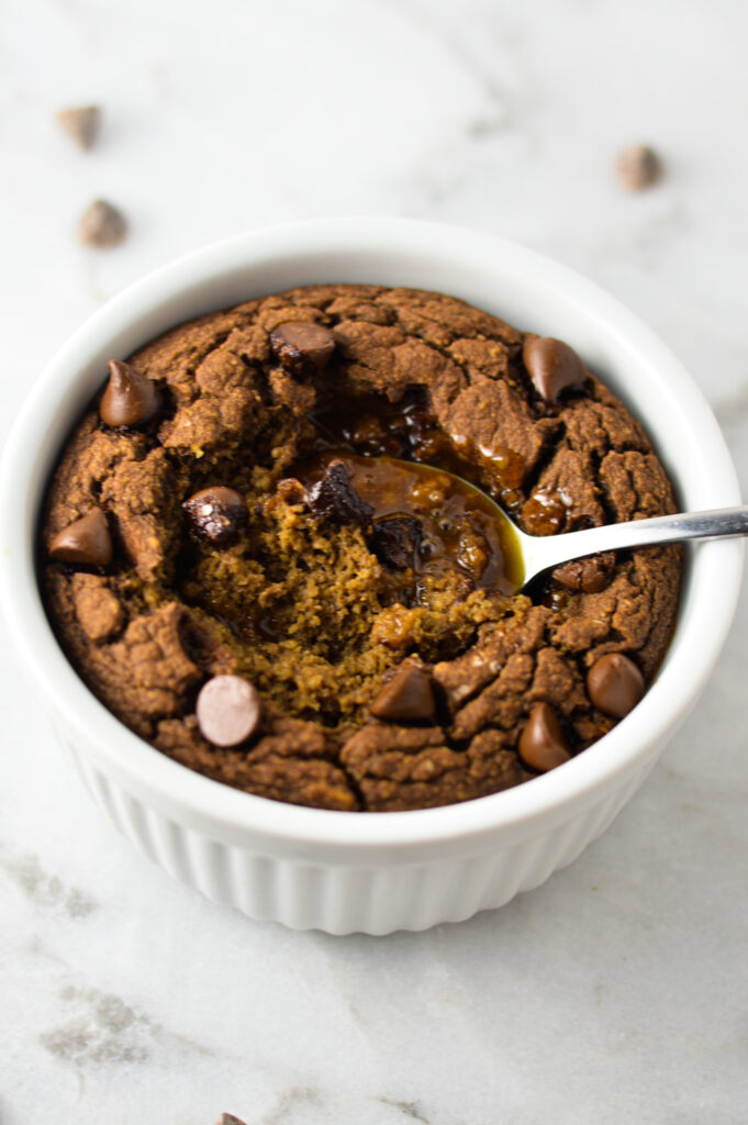 Salted Caramel Chocolate Blended Baked Oats