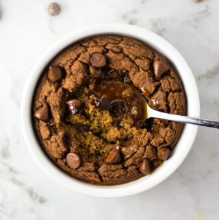 Salted Caramel Chocolate Blended Baked Oats