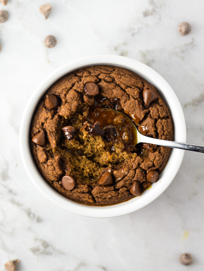 Salted Caramel Chocolate Blended Baked Oats