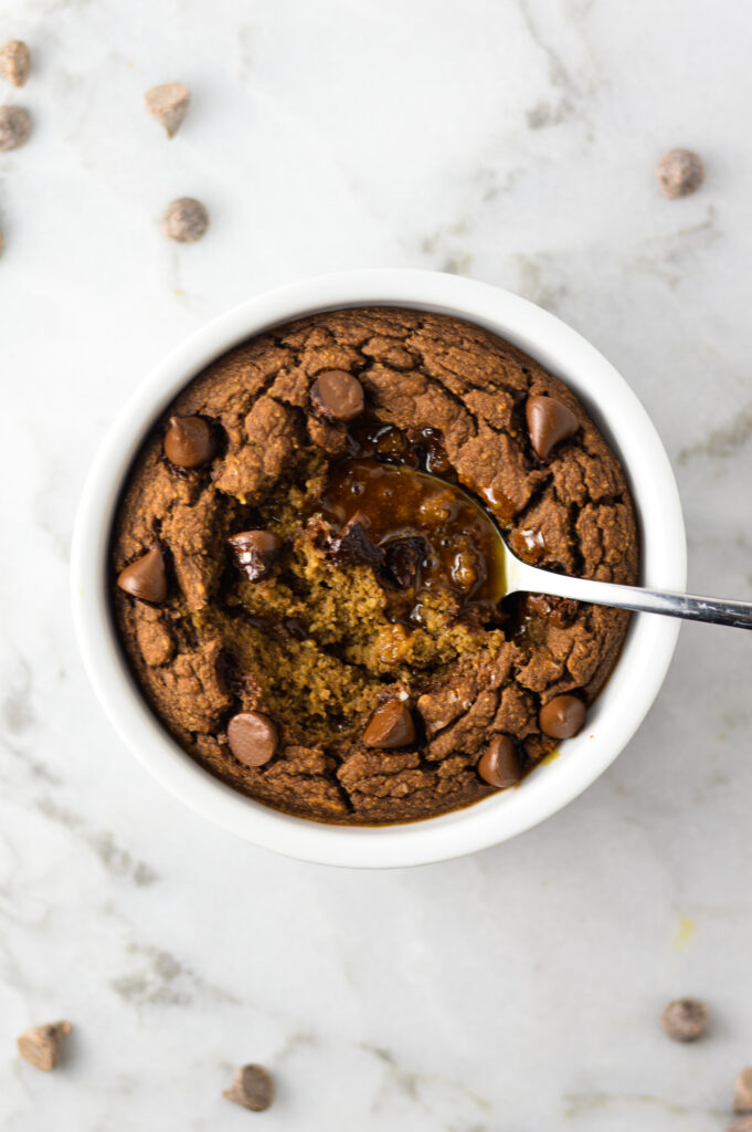 Salted Caramel Chocolate Blended Baked Oats