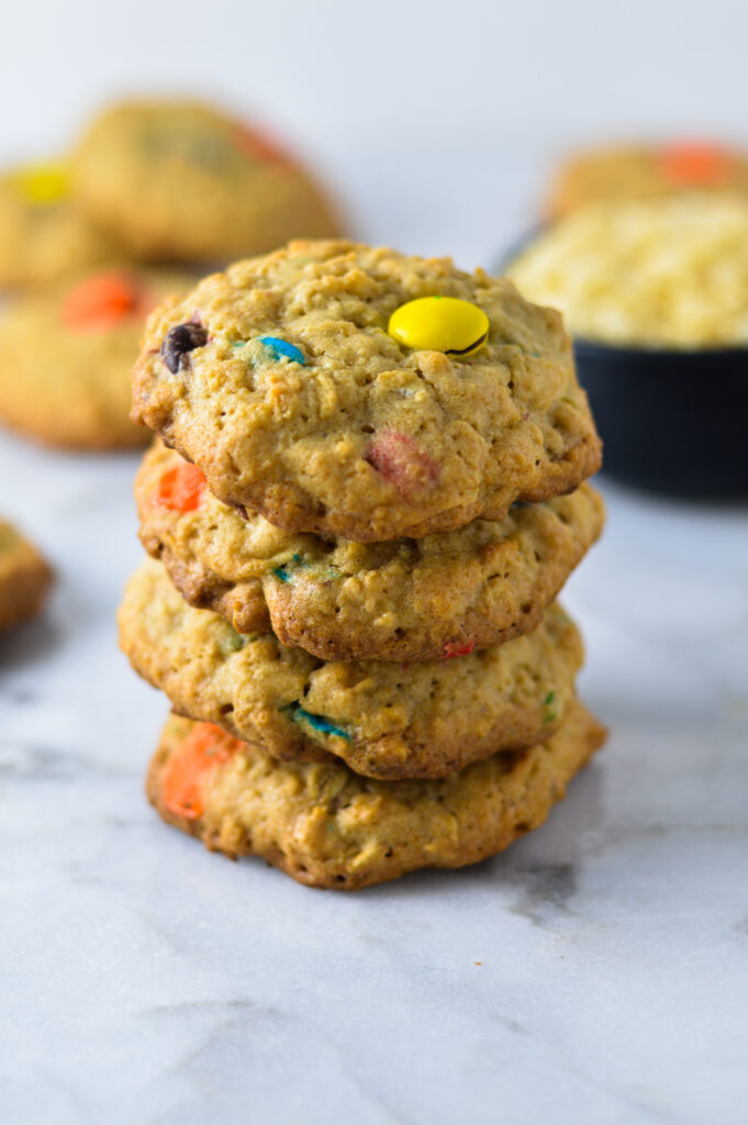 M&M Rice Krispie Cookies