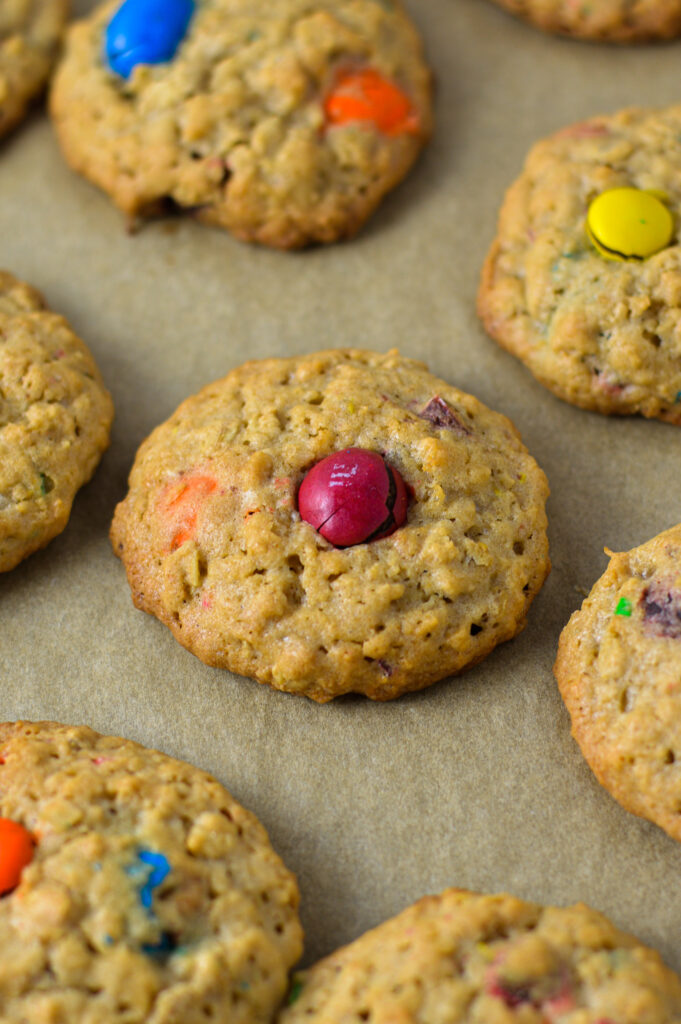 M&M Rice Krispie Cookies