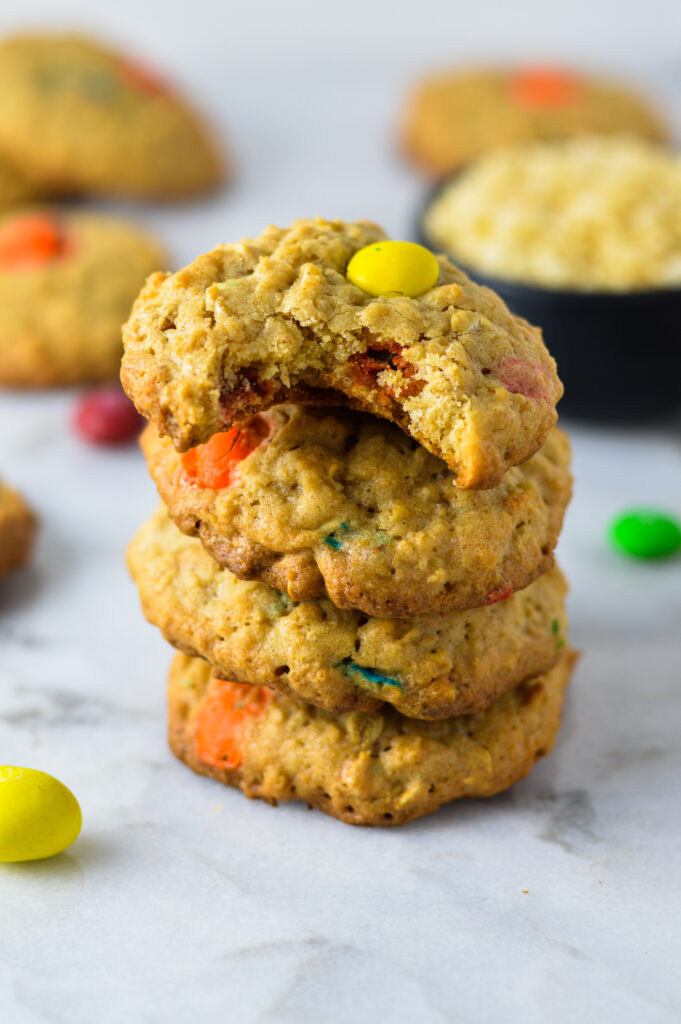 M&M Rice Krispie Cookies