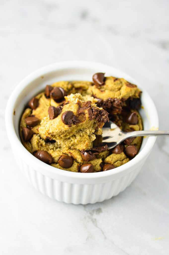 Chocolate Chip Blended Baked Oats