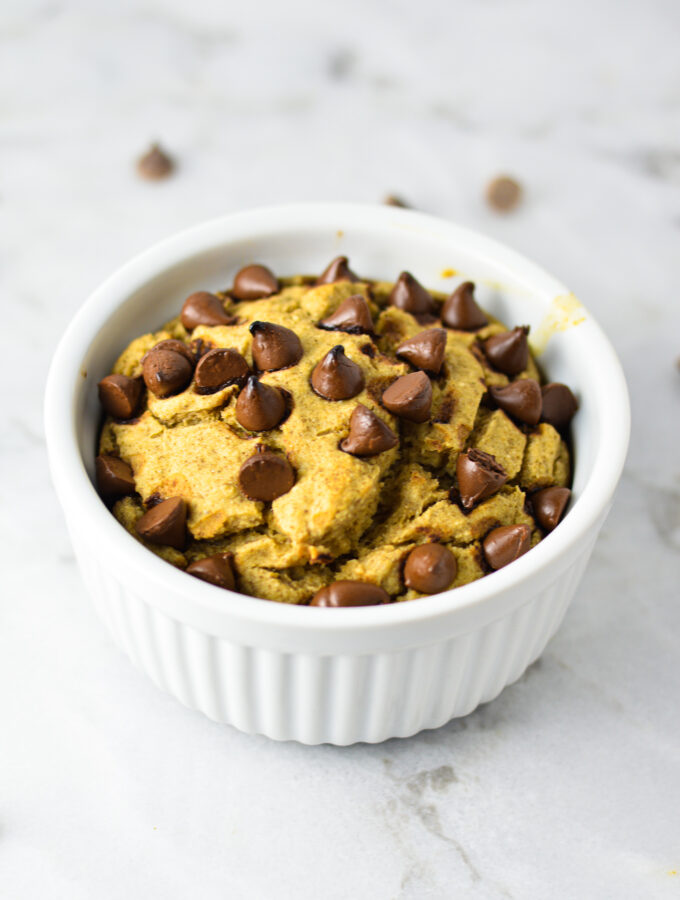 Chocolate Chip Blended Baked Oats