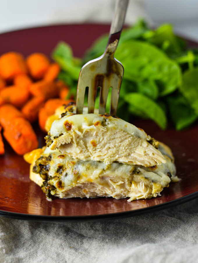 Pesto Mozzarella Baked Chicken