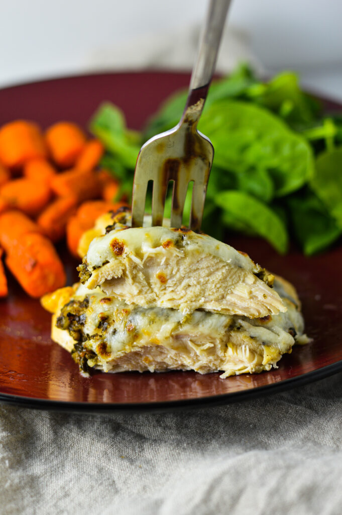 Pesto Mozzarella Baked Chicken