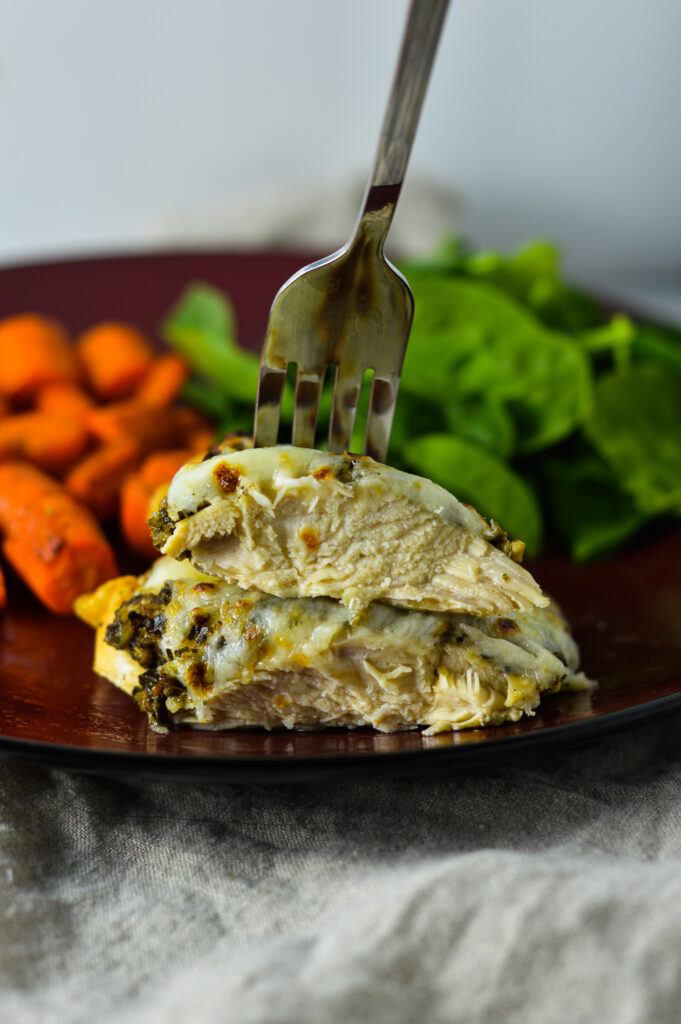 Pesto Mozzarella Baked Chicken