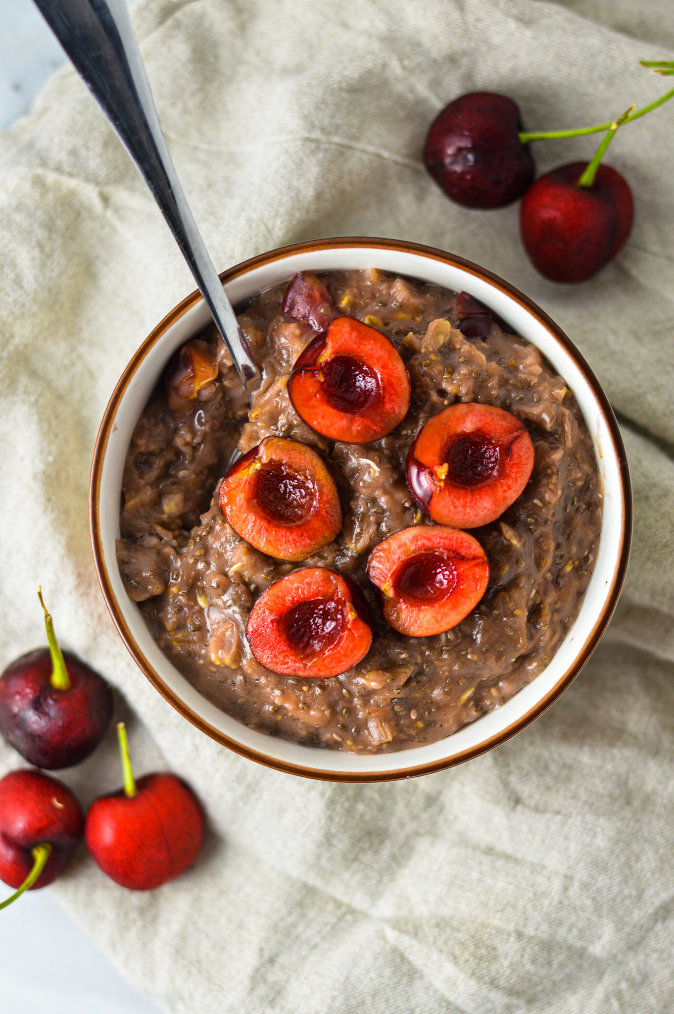 Vegan Cherry Oatmeal