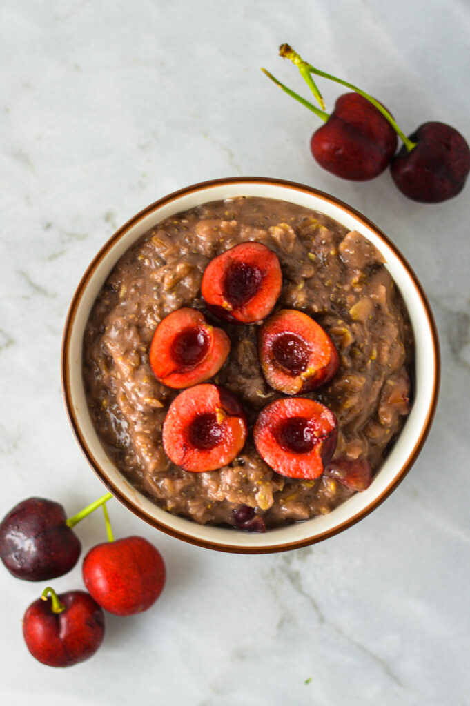 Vegan Cherry Oatmeal