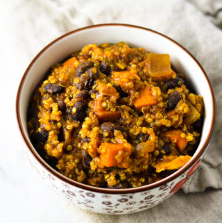 Vegan Quinoa and Sweet Potato Chili