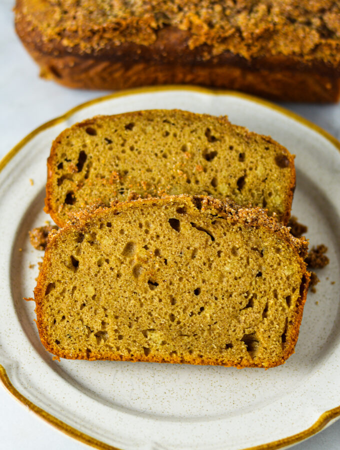 Caramel Protein Coffee Cake Loaf