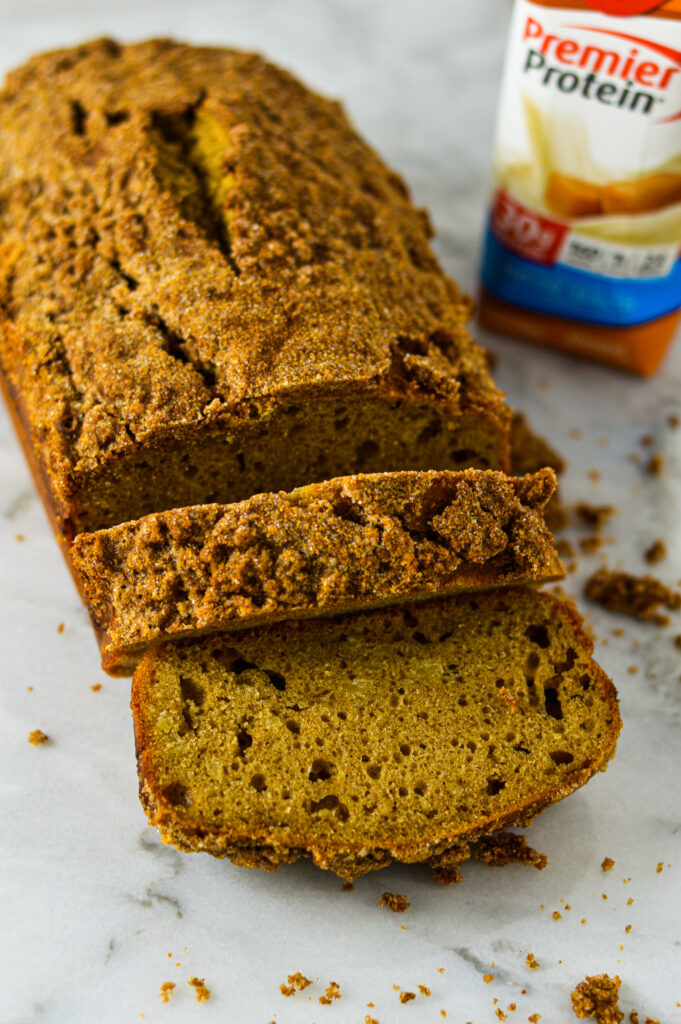 Caramel Protein Coffee Cake Loaf