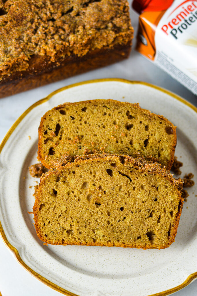 Caramel Protein Coffee Cake Loaf