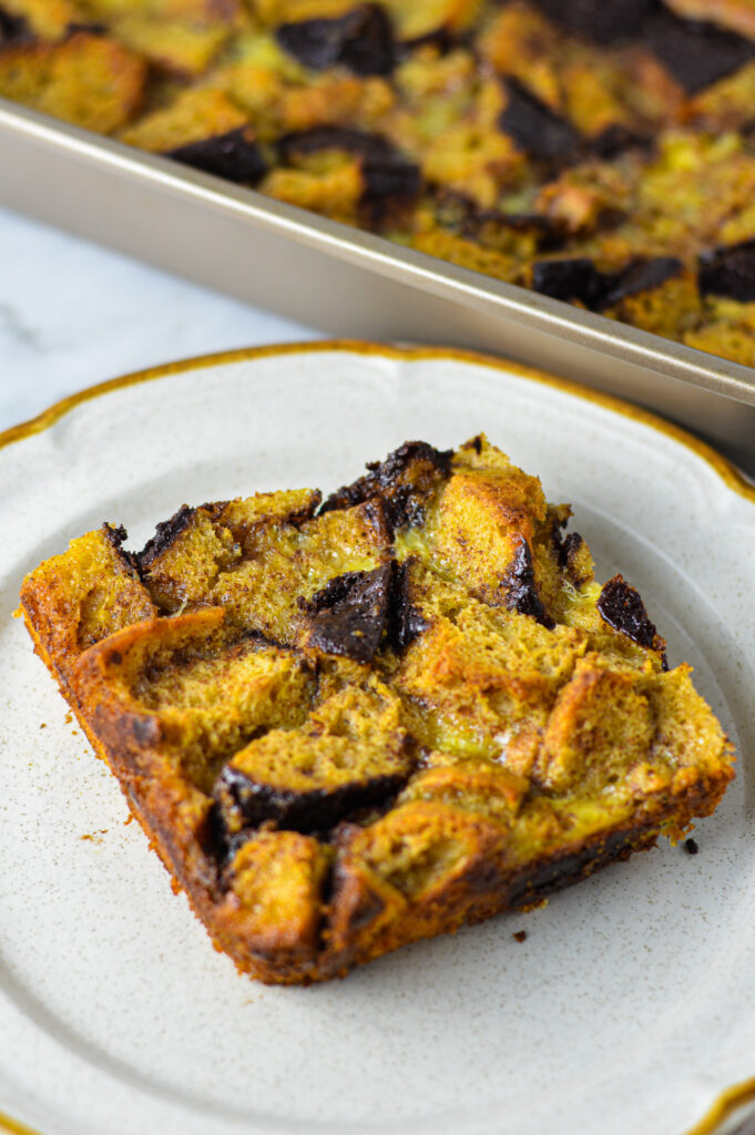 Leftover Doughnut Bread Pudding