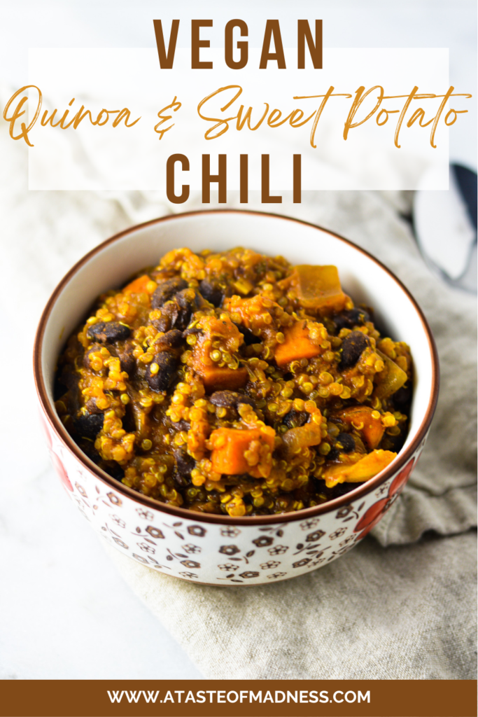 Vegan Quinoa and Sweet Potato Chili