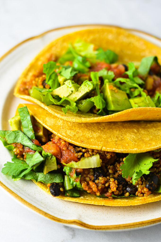 Black Bean Quinoa Tacos