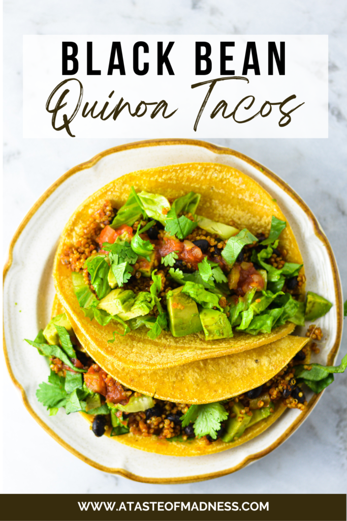 Black Bean Quinoa Tacos