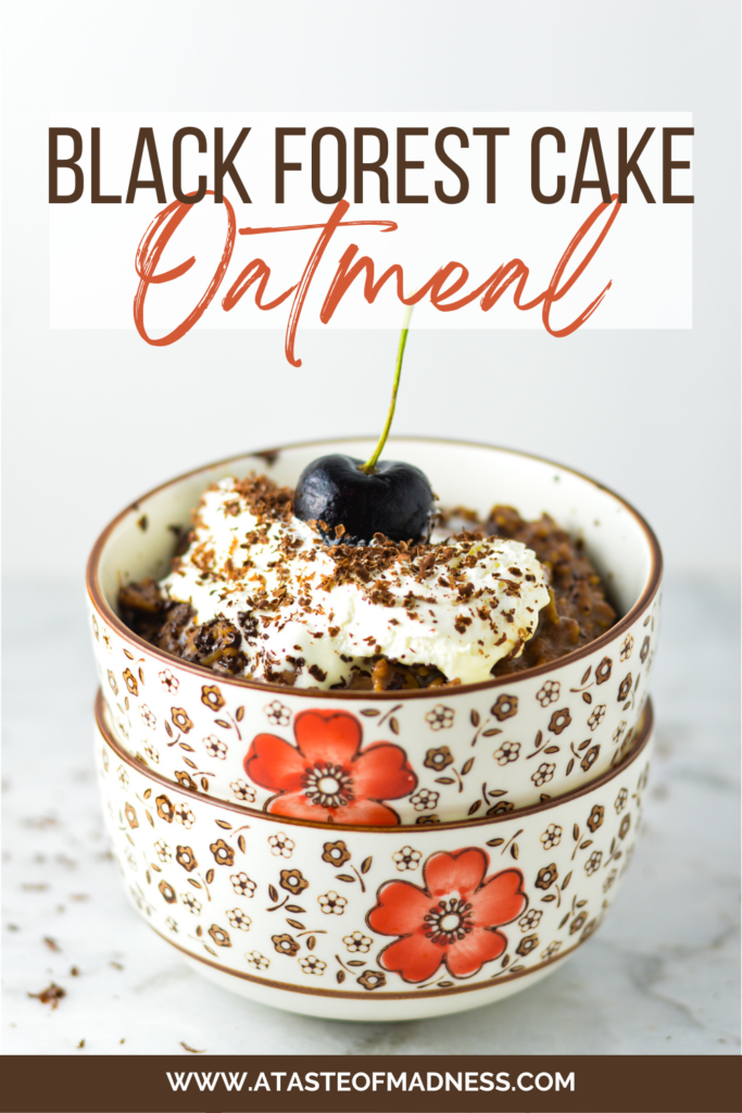 Black Forest Cake Oatmeal