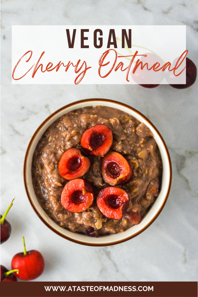 Vegan Cherry Oatmeal