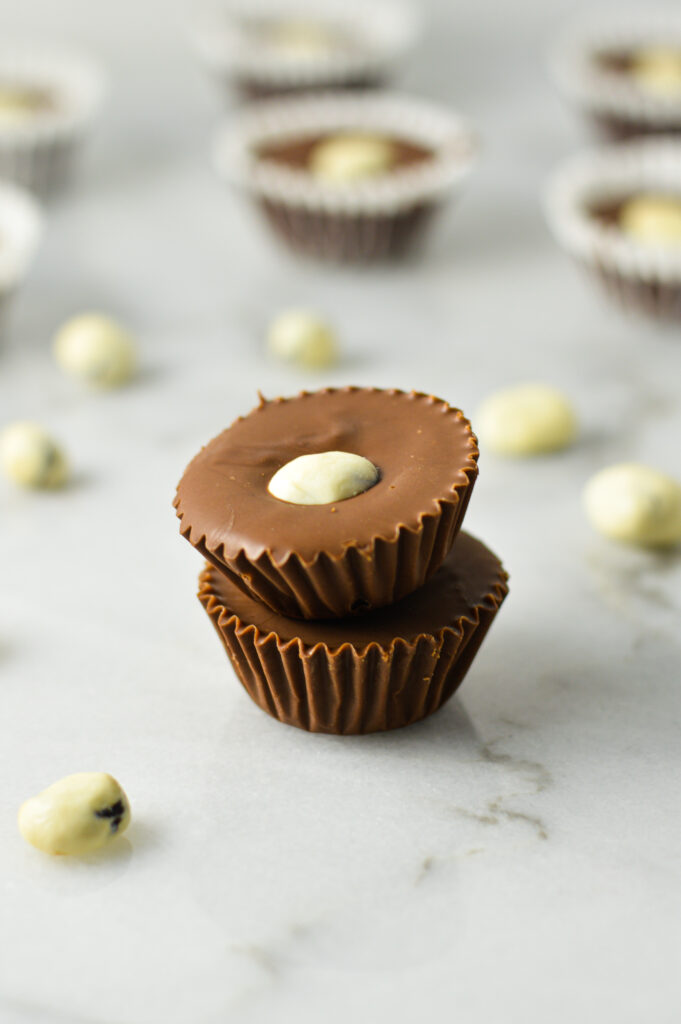 Yogurt Covered Raisin Nutella Cups