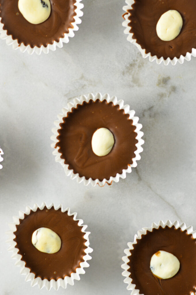 Yogurt Covered Raisin Nutella Cups