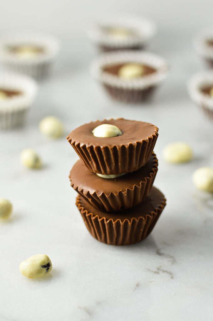 Yogurt Covered Raisin Nutella Cups