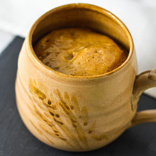 Almond Butter Mug Cake | A Taste of Madness