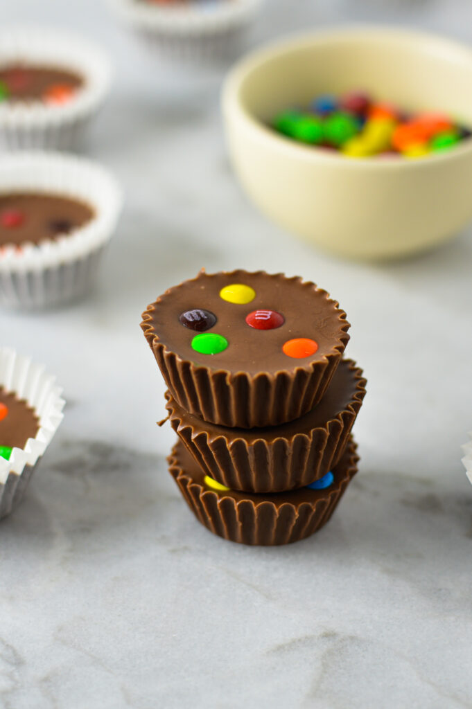 Mini M&Ms Nutella Cups