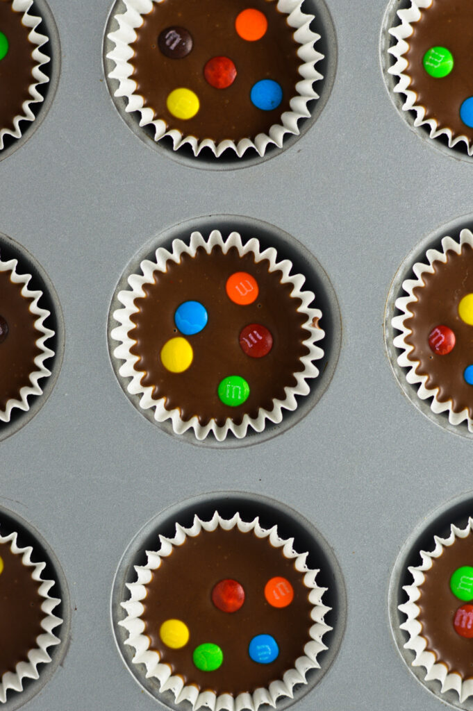 Mini M&Ms Nutella Cups