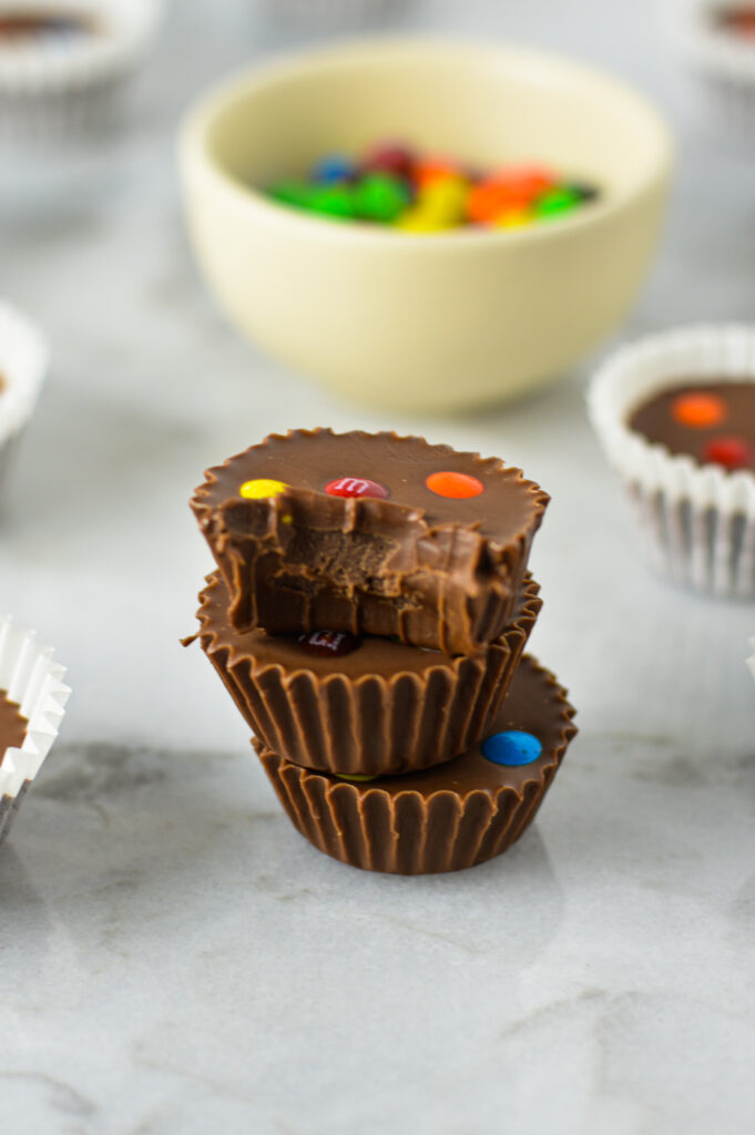 Mini M&Ms Nutella Cups