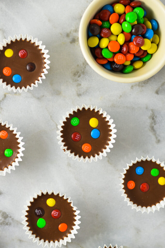 Mini M&Ms Nutella Cups