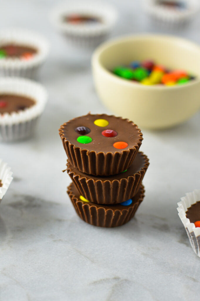 Mini M&Ms Nutella Cups