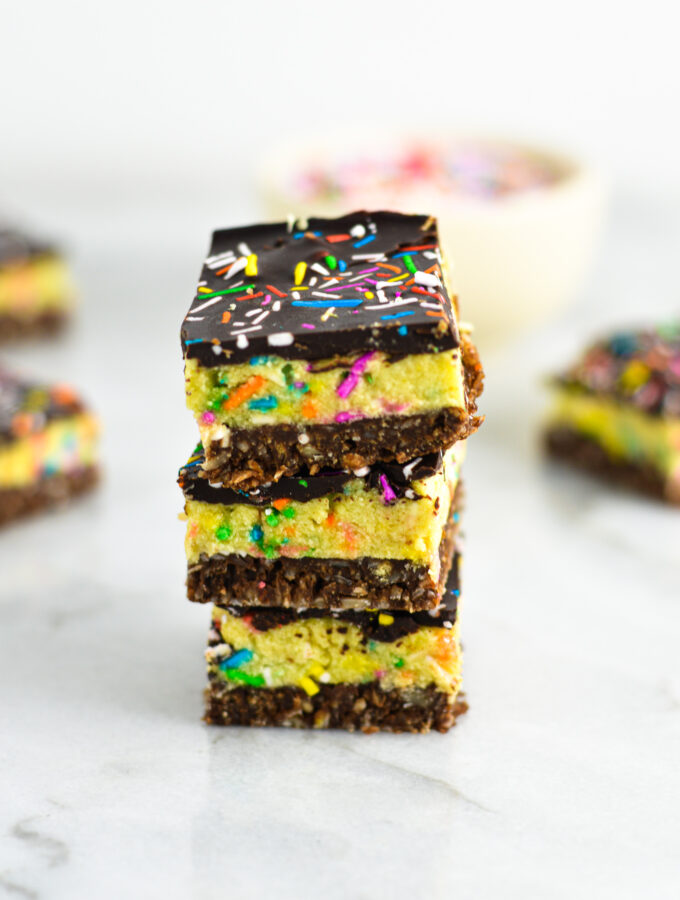 Cake Batter Nanaimo Bars