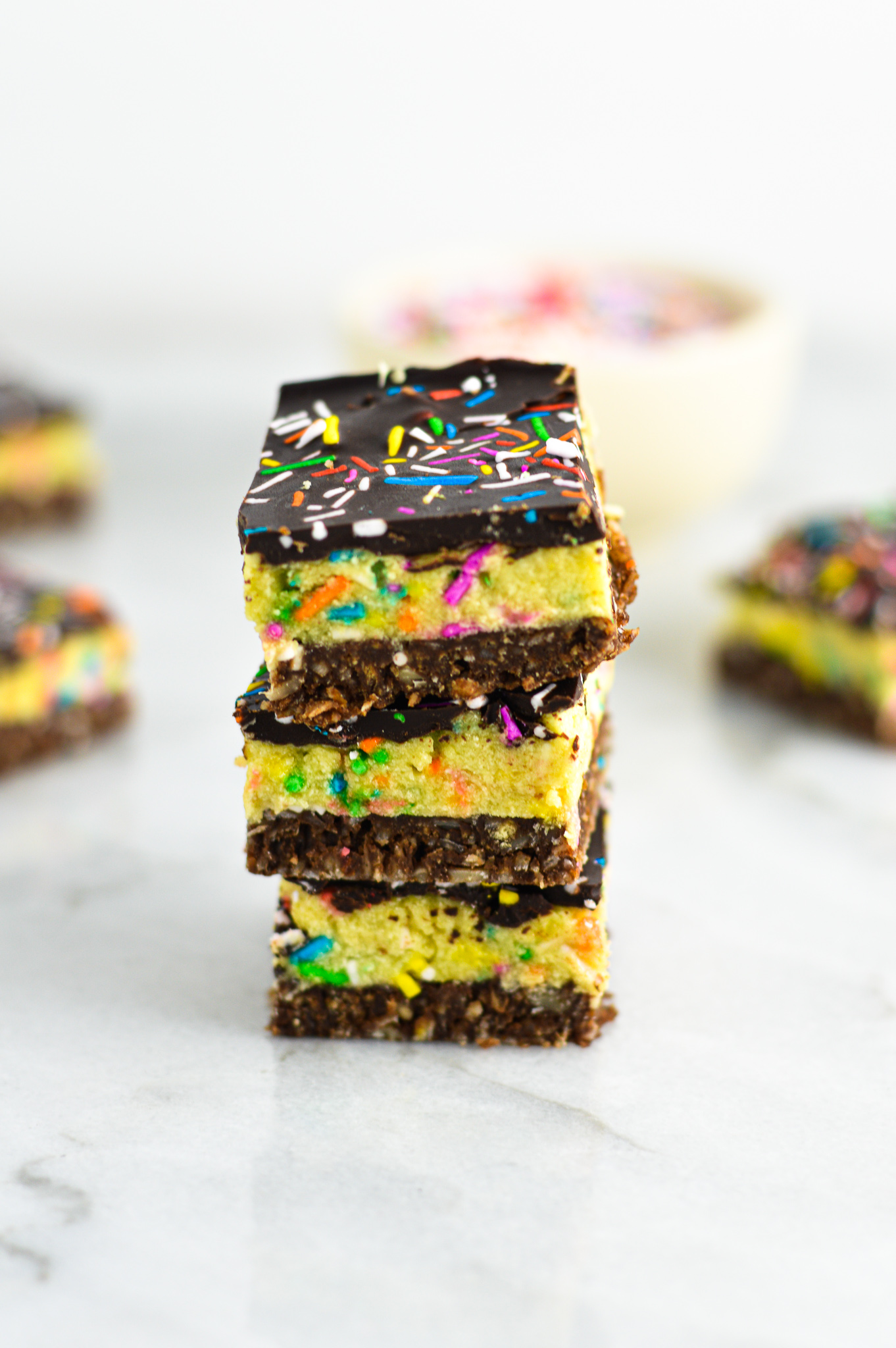 Cake Batter Nanaimo Bars