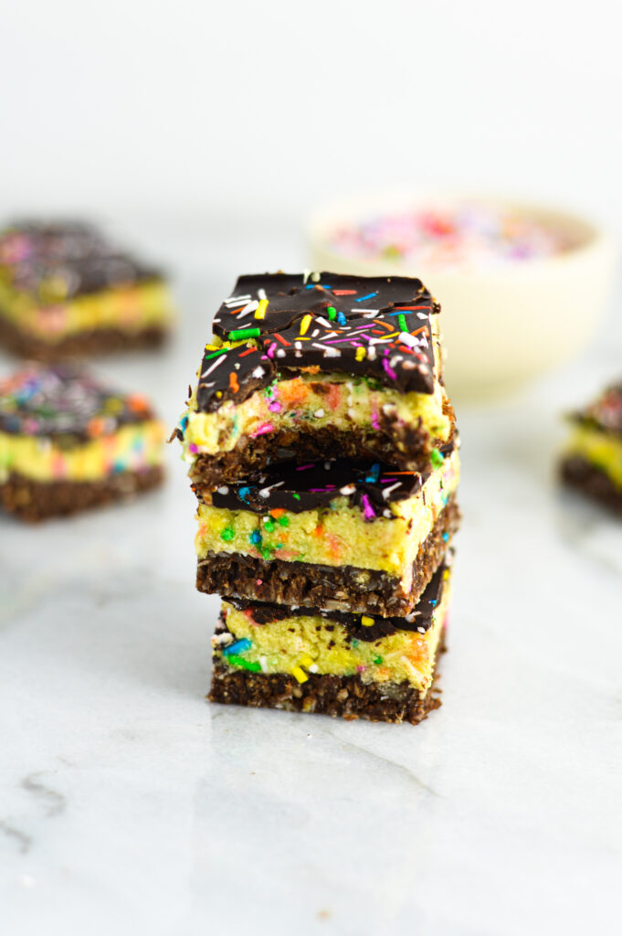 Cake Batter Nanaimo Bars