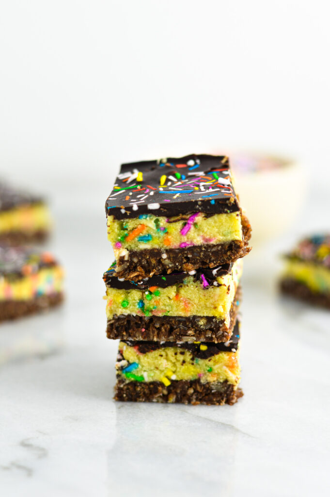 Cake Batter Nanaimo Bars