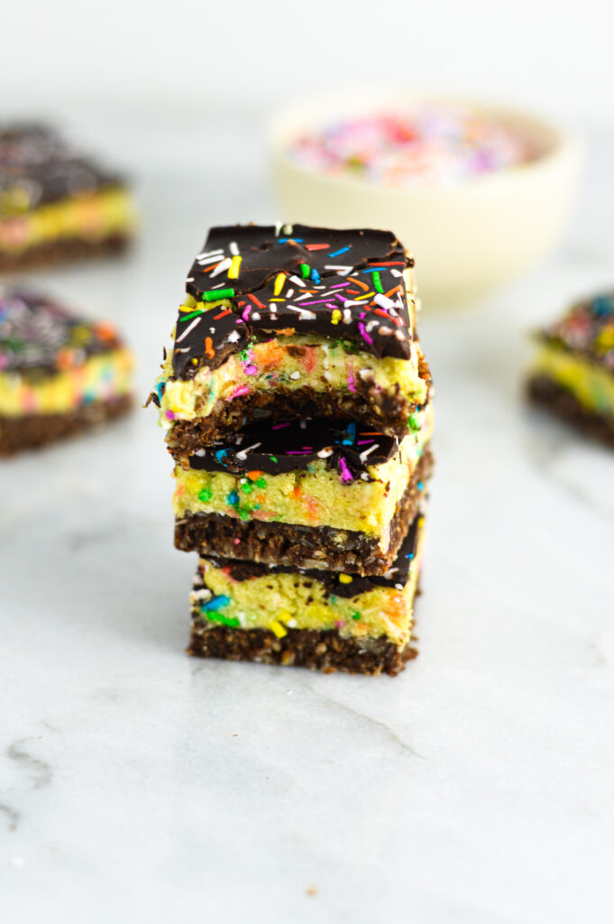 Cake Batter Nanaimo Bars