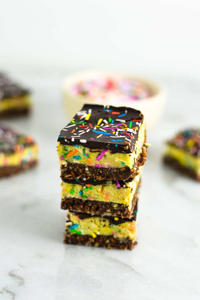 Cake Batter Nanaimo Bars