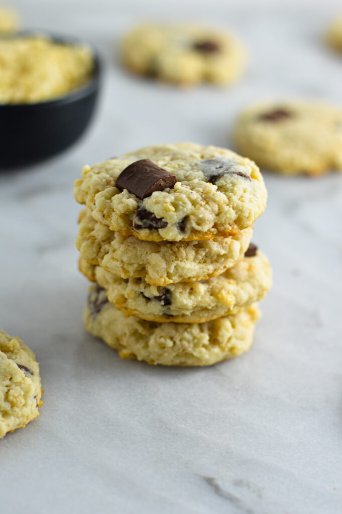 Crispy Chocolate Chunk Cream Cheese Cookies