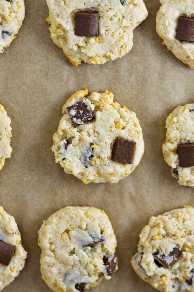 Crispy Chocolate Chunk Cream Cheese Cookies